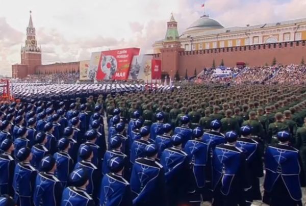 ▲▼ 俄羅斯莫斯科紅場閱兵開始。（圖／達志影像／美聯社）