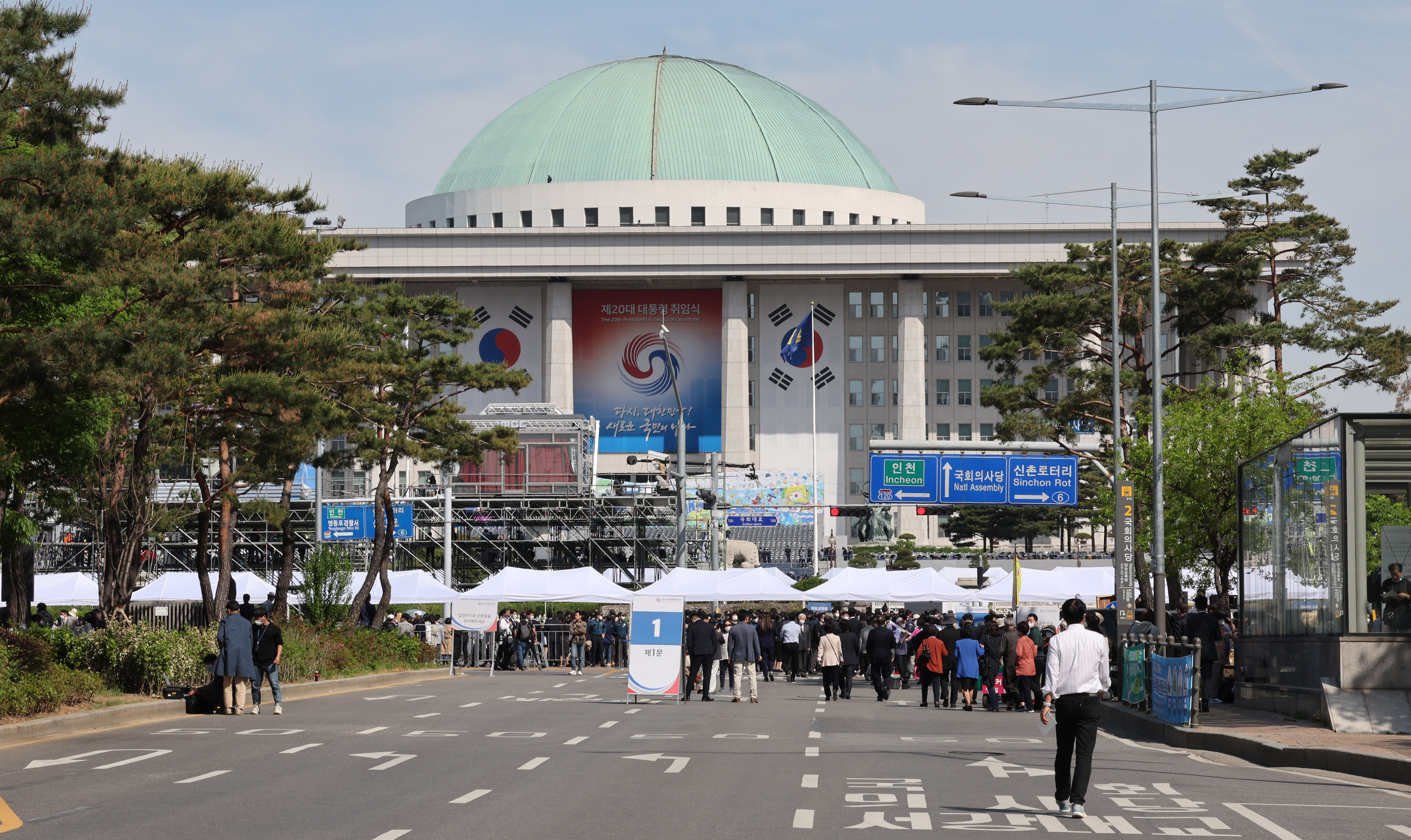 ▲▼尹錫悅的總統就職典禮10日在首爾汝矣島國會議事堂舉辦。（圖／達志影像／newscom）