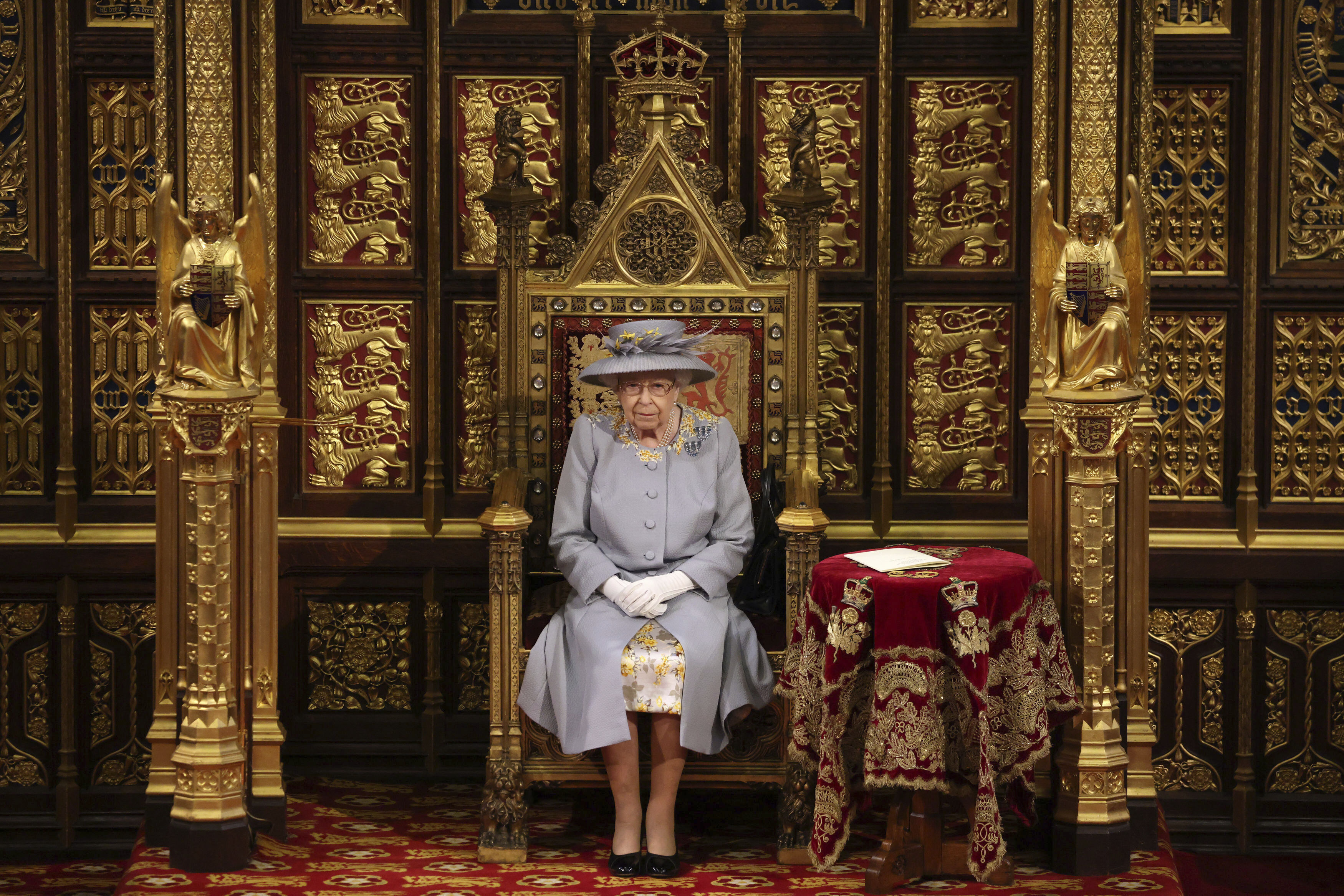 ▲▼ 英國女王2021年出席國會開幕大典。（圖／達志影像／美聯社）