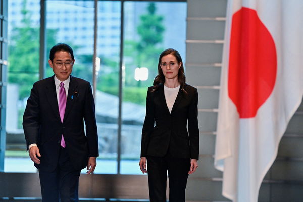 ▲▼芬蘭總理馬琳（Sanna Marin）訪問日本。（圖／路透）