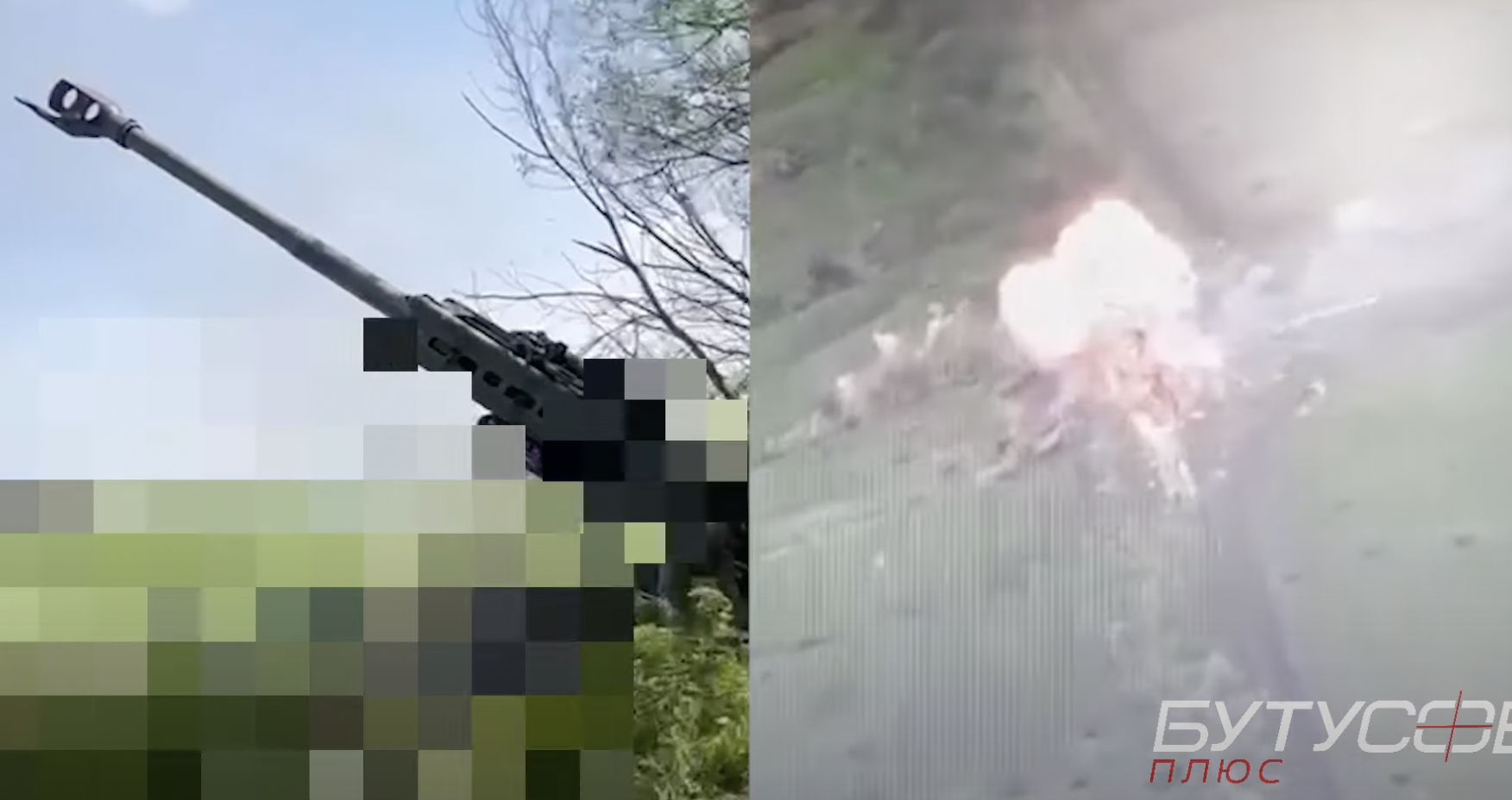 ▲▼美援烏「M777A2榴彈砲」，一砲打爆俄軍「金合歡」。（圖／翻攝YouTube「Butusov Plus」）