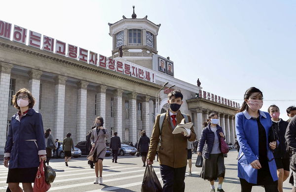 ▲▼北韓新冠疫情嚴峻。圖為平壤火車站。（圖／路透社）