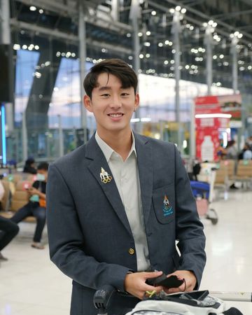 ▲▼BL劇男星Est是游泳國手，代表泰國出賽東南亞運動會奪銅牌。（圖／翻攝自IG／est_rvp）