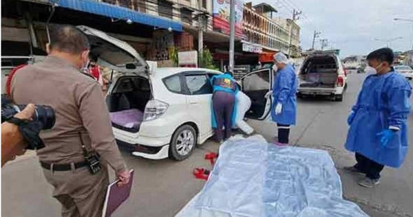 泰國一名女子日前離奇陳屍車內。（圖／翻攝自中國報）