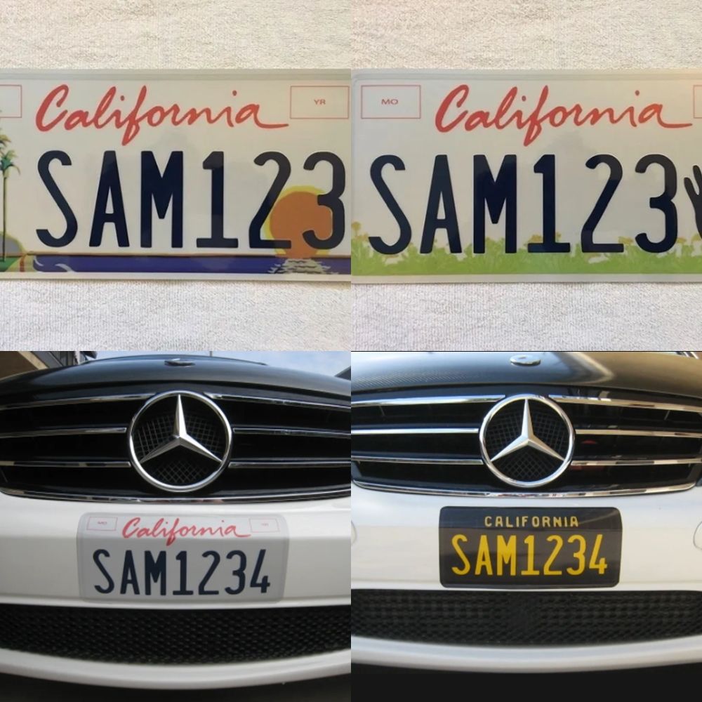 ▲加州貼紙式車牌。（圖／翻攝自License Plate Wraps）
