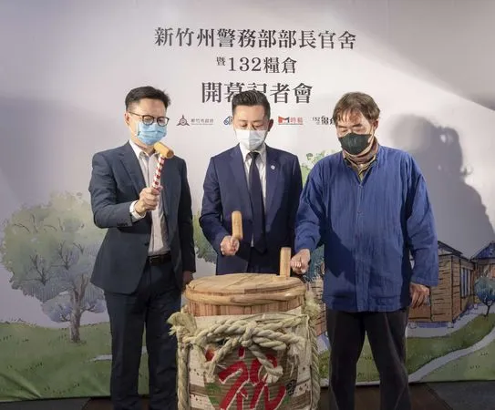▲新竹市長林智堅(中)今日出席開幕記者會進行鏡開儀式。（圖／新竹市政府提供）