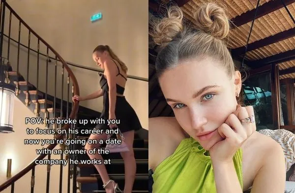男友為工作提分手　正妹直接「和他老闆交往」復仇片120萬網讚爆。（圖／翻攝自Instagram&TikTok／polina.nioly）