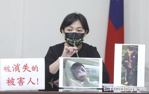 ▲▼立委蔡壁如舉行「台灣司法判決保護誰？被消失的被害人」記者會 被害少年母親。（圖／記者屠惠剛攝）