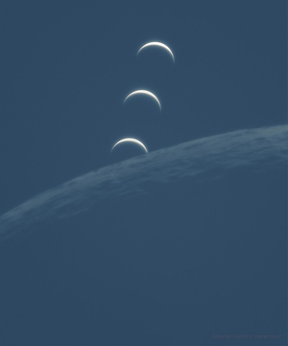 ▲▼本週五的「月掩金星」，將是19年來首次再現。（圖／台北天文館提供）
