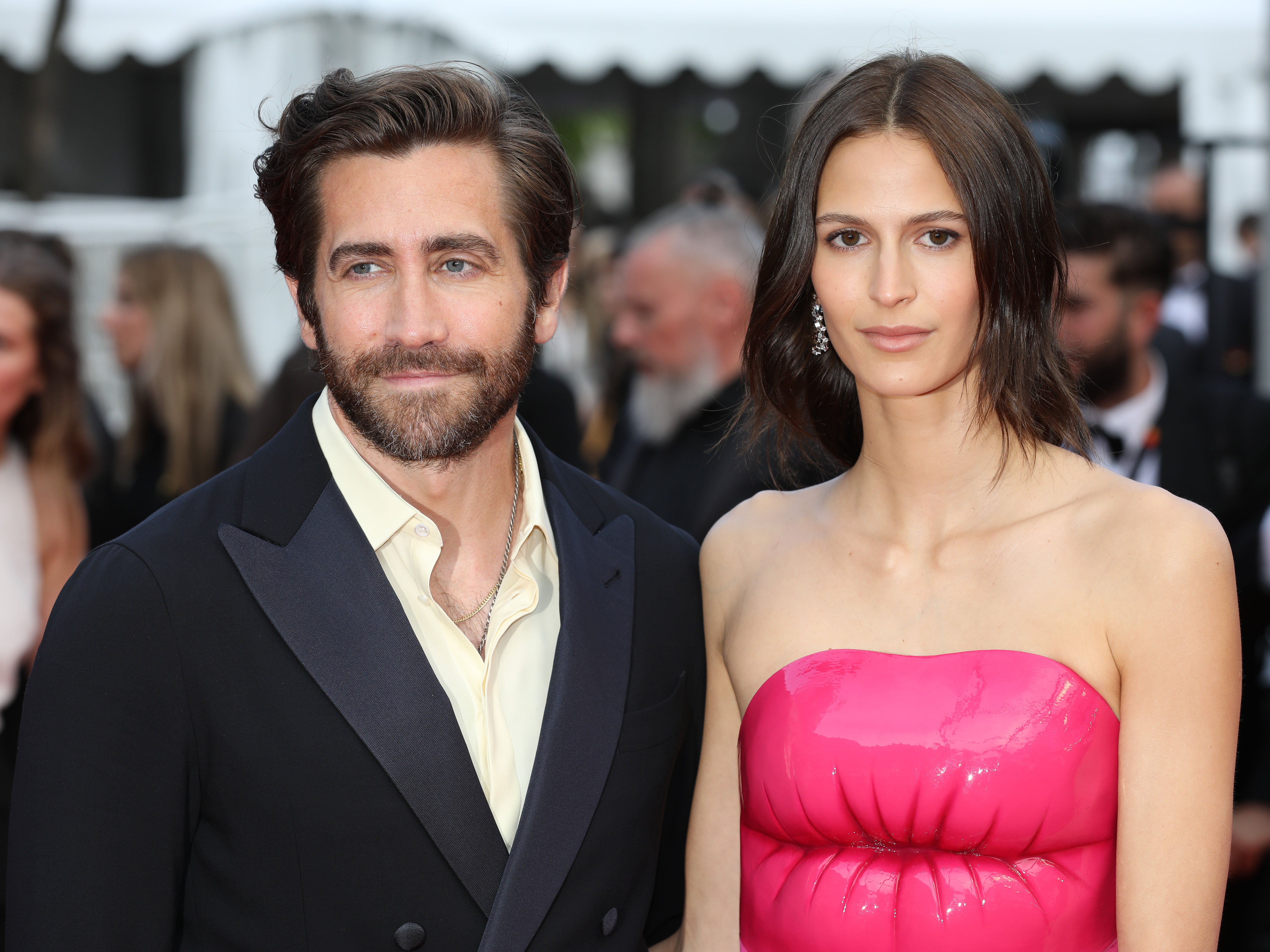 ▲傑克葛倫霍Jake Gyllenhaal、女友Jeanne Cadieu。（圖／達志影像）