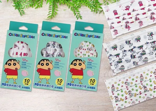 ▲▼ 7-11開賣蠟筆小新口罩、香氛扣。（圖／7-11提供）