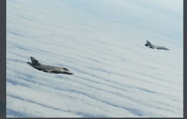 ▲▼北約派遣挪威F-35，升空攔截俄軍戰機。（圖／翻攝自@Luftforsvaret）