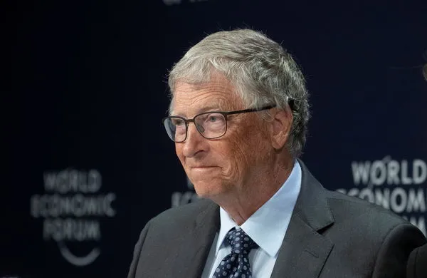 ▲▼微軟創辦人比爾蓋茲（Bill Gates）出席在達沃斯舉行的2022年世界經濟論壇（WEF）。（圖／路透）