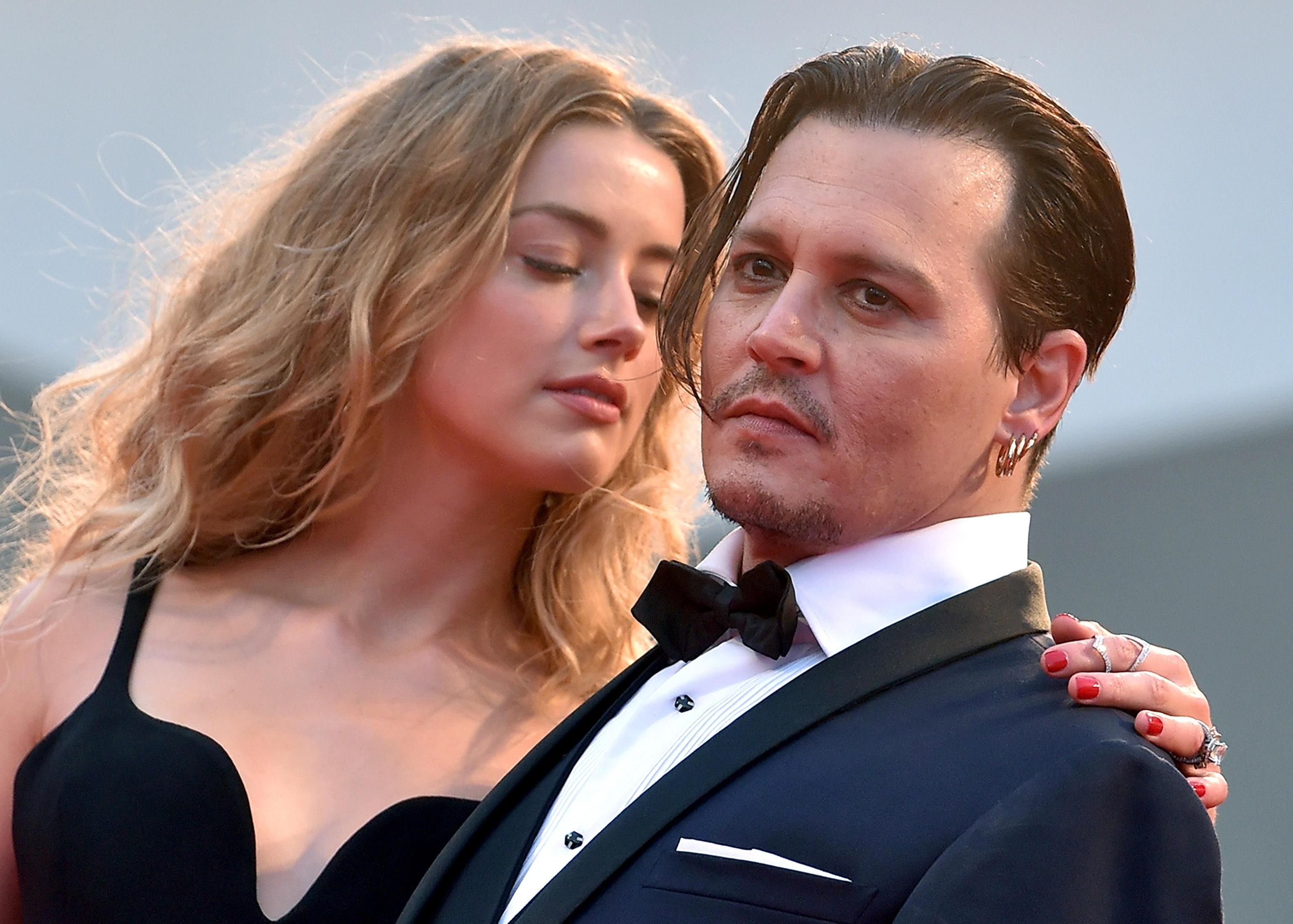 ▲強尼戴普（Johnny Depp）與安珀赫德（Amber Heard）。（圖／達志影像）