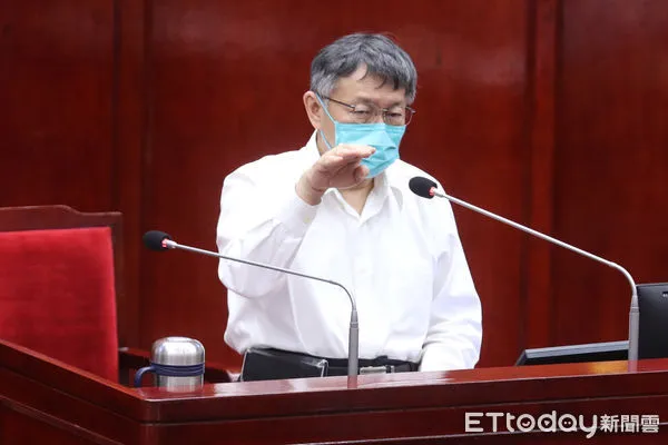 ▲台北市長柯文哲於市議會備詢。（圖／記者林敬旻攝）