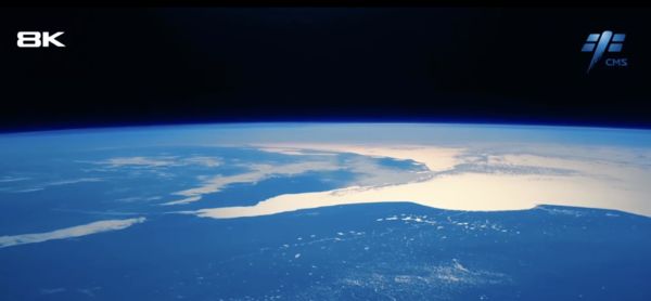 ▲大陸公布首支由8K超高清鏡頭拍下的湛藍色地球絕美影像。（圖／翻攝人民網）
