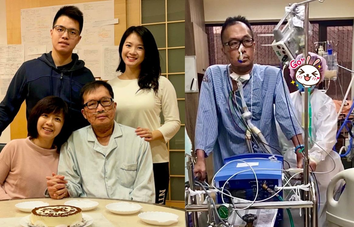 ▲▼名醫林禹宏肺臟移植後，下床走動首PO照 。（圖／翻攝林禹宏醫師臉書）