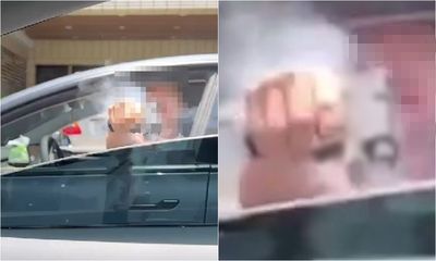 特斯拉男掏槍「射到很痛嗎？」眼尖內行曝型號　再揭中彈傷勢