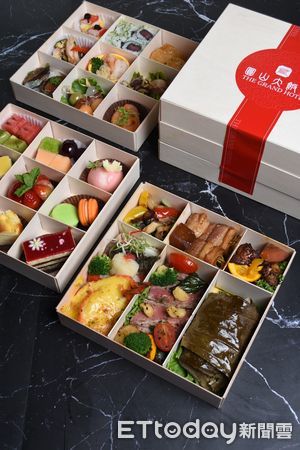 ▲圓山大飯店松鶴餐廳自即日起至六月底推出外帶餐盒吸客。(圖／圓山提供)