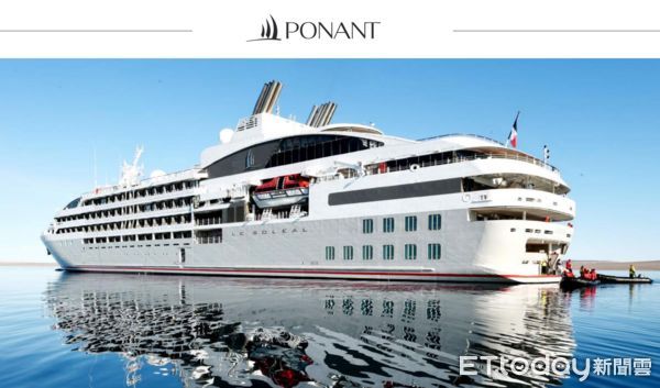 ▲龐諾郵輪（PONANT）來自於法國馬賽，旗下共有5艘郵輪，其中，此次搭乘的日麗號是一艘一萬多噸的探險海輪。（圖／近代旅行社提供）