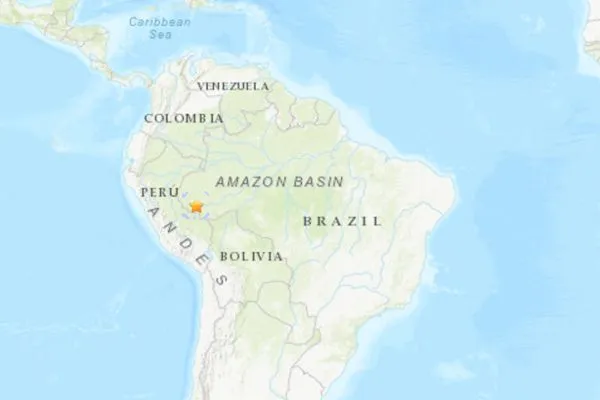 ▲▼巴西發生規模6.5強震。（圖／翻攝USGS）