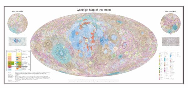▲大陸科學家發表全球首幅1：250萬「月球全月地質圖」。（圖／翻攝大陸中國工程院官網）