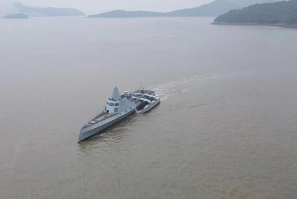 ▲大陸首艘無人艇於舟山海域海試成功。（圖／翻攝新民晚報）