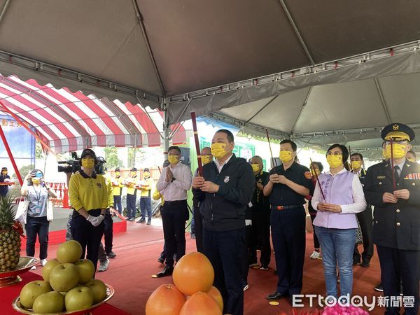 ▲▼ 0609蘆洲成州派出所重建，侯友宜到場祝禱    。（圖／記者戴上容攝）