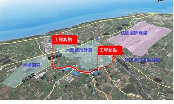 ▲鄭文燦視察「國道2號大園交流道至台15線新闢高速公路工程」。（圖／工務局提供）