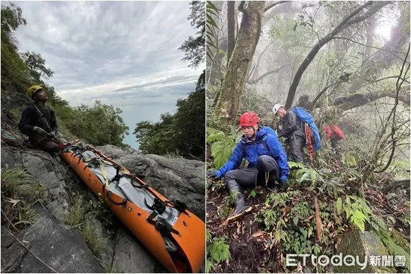 ▲▼高雄男獨攀立霧山迷途求援，惟待救難人員發現時已頭破身亡。（圖／記者柯政誟翻攝）