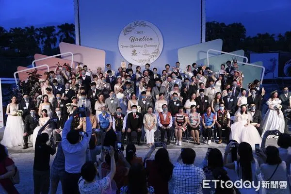 ▲▼花蓮春季集團結婚有45對新人共結連理。（圖／花蓮縣政府提供，下同）