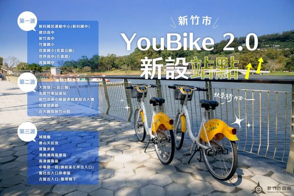 竹市YouBike 2.0下月啟用 為新竹棒球場開打暖身（圖／新竹市政府提供）