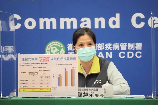 ▲▼衛福部社會及家庭署署長簡慧娟。（圖／指揮中心提供）