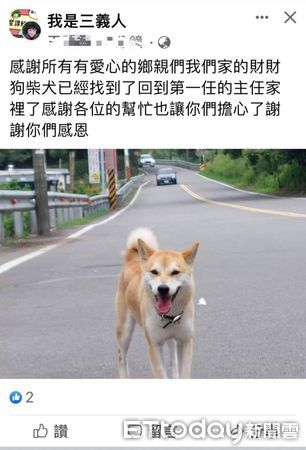 ▲▼上錯車的柴犬後來順利回到主人家（圖／苗栗警分局提供）