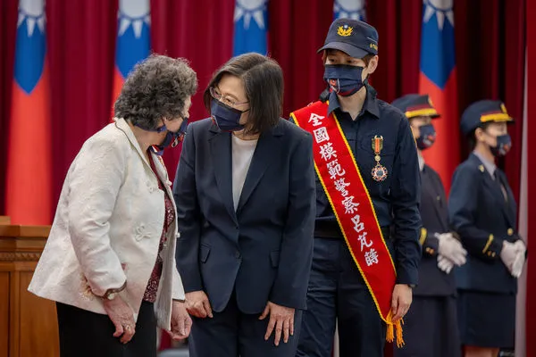 ▲▼蔡英文出席「111年警察節慶祝大會」。（圖／總統府提供）