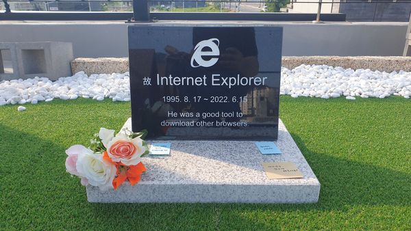 ▲▼Internet Explorer,Internet Explorer墳墓,IE墳墓,IE,瀏覽器。（圖／路透社）