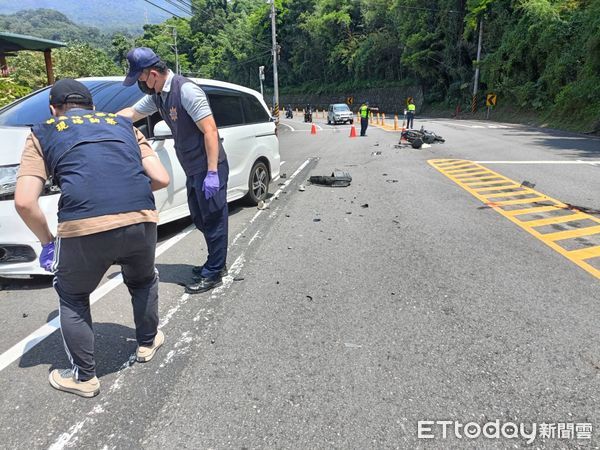 ▲▼台三線103.6公里發生死亡車禍，16歲少年騎普通種雞過彎失控撞向對向，傷重不治。（圖／記者蔡文淵攝）