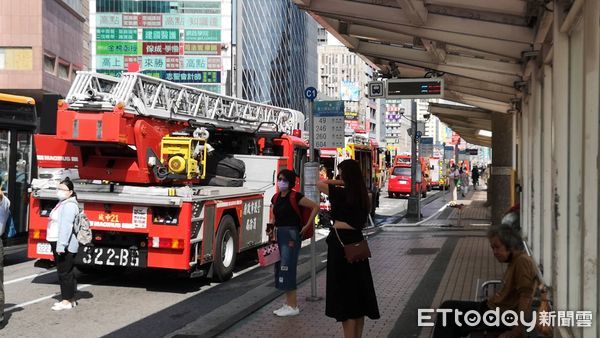 台北車站地下街火警。（圖／記者黃彥傑攝）