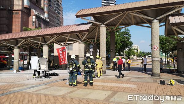 台北車站地下街火警。（圖／記者黃彥傑攝）