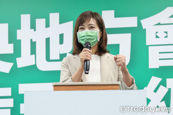▲民進黨提名沈慧虹參選新竹市長。（圖／記者林敬旻攝）