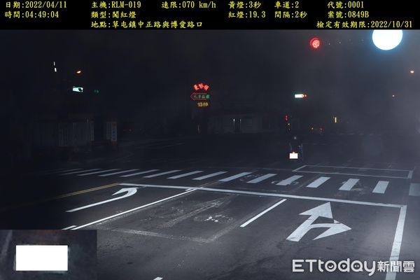 ▲草屯鎮2處道路科技執法設備上路實施半年，交通事故大幅降低。（圖／記者高堂堯翻攝，下同）