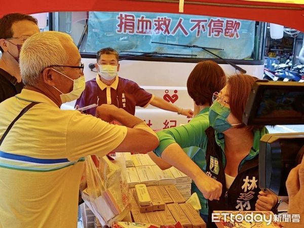 ▲民眾黨台北市議員參選人林珍羽號召捐血。（圖／林珍羽辦公室提供）