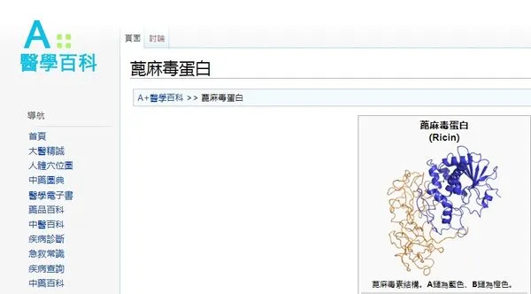 ▲蓖麻的種子可用來榨取蓖麻油，其中富含三酸甘油酯，除此之外，種子中還存有一種稱為蓖麻毒的毒素，此種毒素對人類的平均致死量為0.2毫克。（圖／翻攝自Ａ醫學百科網站）