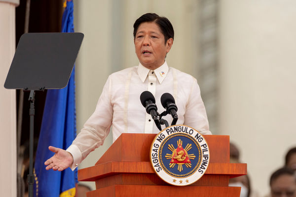 ▲▼菲律賓總統小馬可仕（Ferdinand Marcos Jr.）30日正式宣誓就職。（圖／路透）