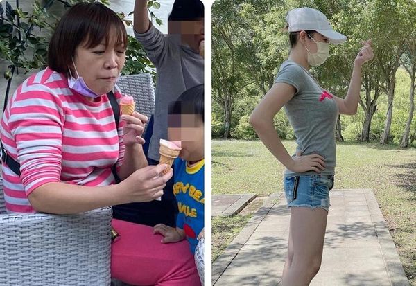▲王麗蓉分享減重歷程，曬出驚人的前後對比照。（王麗蓉獨家授權提供，請勿任意翻用）