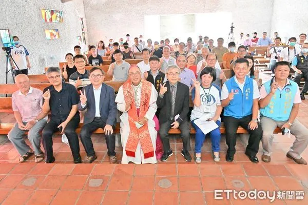 ▲公東教堂修復工程1日動工。（圖／記者楊漢聲翻攝）