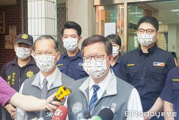 ▲桃園市長鄭文燦今天受訪時證實新竹市長林智堅已低調在桃園跑行程。（圖／記者沈繼昌翻攝）