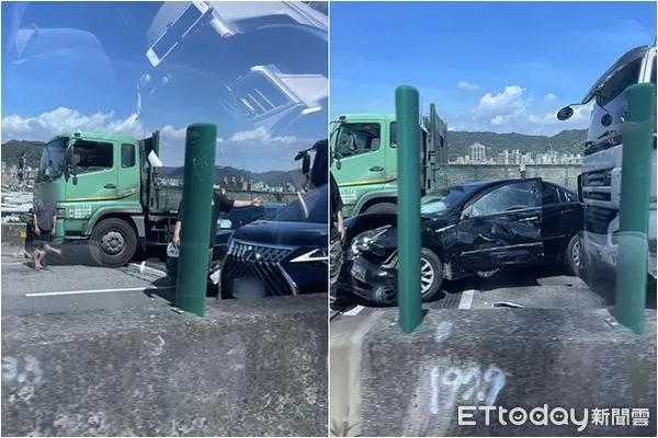 ▲▼台65線砂石車、自小客車事故。（圖／翻攝記者爆料網）
