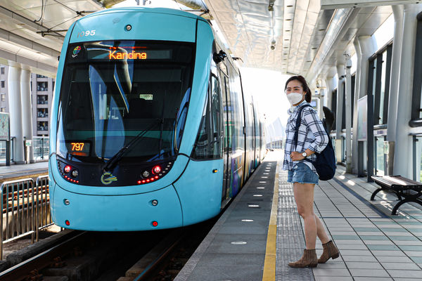 ▲▼淡海輕軌雙路線進站音樂啟用。（圖／新北捷運公司）