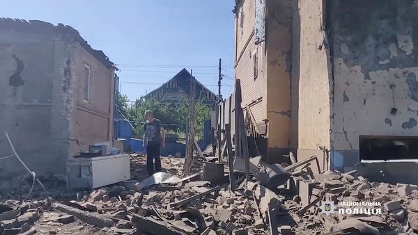 ▲▼ 烏克蘭頓內茨克地區遭到俄軍炮擊。（圖／路透）
